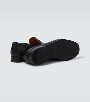 Heracio woven leather penny loafers | Magnanni