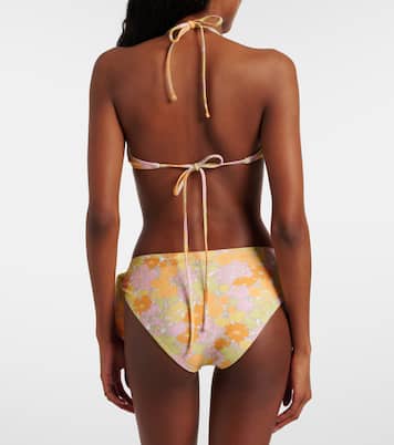 Bow-detail floral bikini top | Chloé