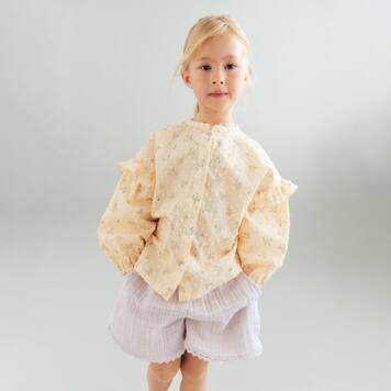 Bedruckte Bluse Gerda aus Baumwolle | Wheat