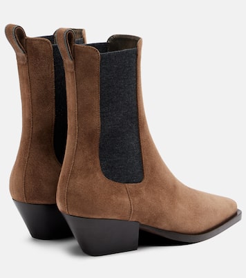Monili suede Chelsea boots | Brunello Cucinelli