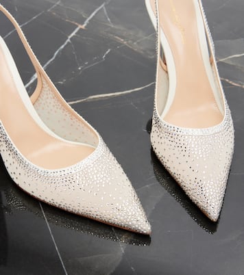 Regina embellished leather slingback pumps | Gianvito Rossi
