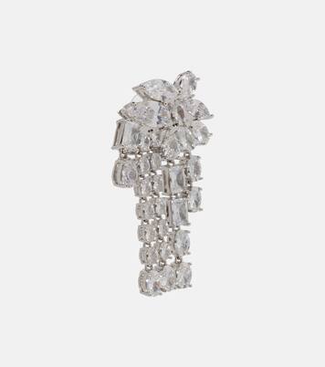 Crystal-embellished drop earrings | Self-Portrait