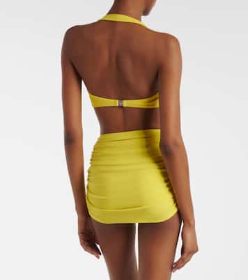 Bill ruched bikini top | Norma Kamali