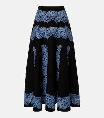 Jupe midi Alessia en maille jacquard | Ulla Johnson