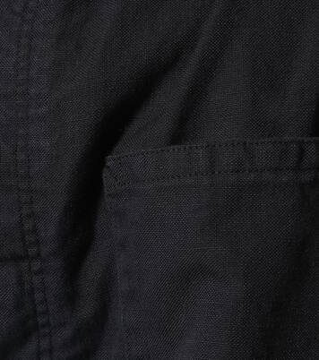 Pantalon paper bag en coton et lin | Marant Etoile