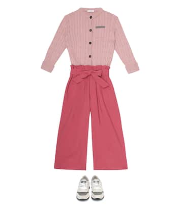 Cotton-poplin pants | Brunello Cucinelli Kids