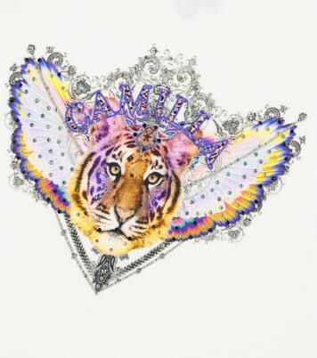 Embellished printed cotton T-shirt | Camilla Kids