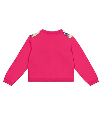 Baby printed cotton and silk cardigan | Dolce&Gabbana Kids