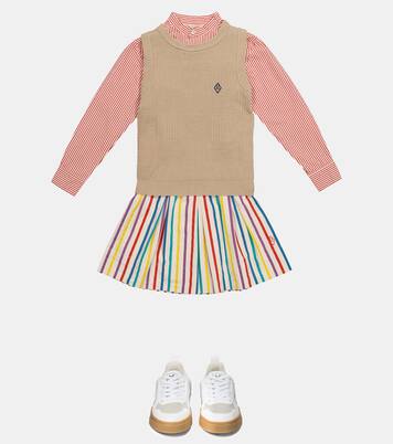 Jupe en coton à rayures | The Animals Observatory