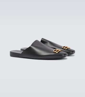 Slippers Cosy BB de piel | Balenciaga
