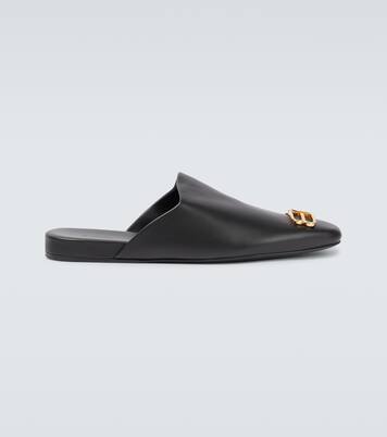 Slippers Cosy BB de piel | Balenciaga