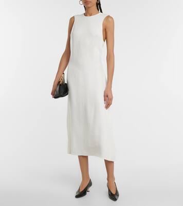 Robe midi Etta en lin mélangé | Khaite
