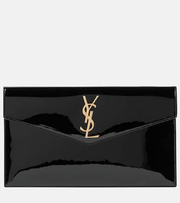 Uptown patent leather clutch | Saint Laurent