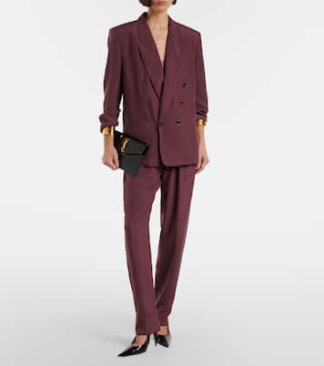 Uptown patent leather clutch | Saint Laurent