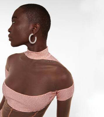 Body aus Mesh und Jersey | Mugler