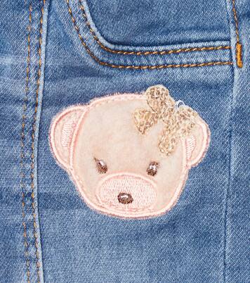 Baby appliquéd jeans | Monnalisa