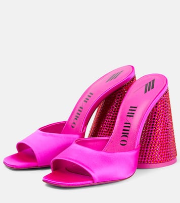 Verzierte Pantoletten Luz aus Satin | The Attico