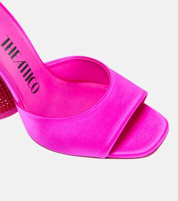 Verzierte Pantoletten Luz aus Satin | The Attico