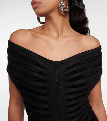 Vestido corto con hombros descubiertos | Alaïa