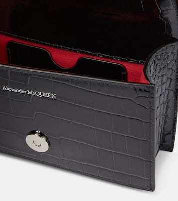 Jewelled Satchel Small leather crossbody bag | McQueen