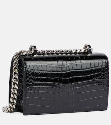 Jewelled Satchel Small leather crossbody bag | McQueen