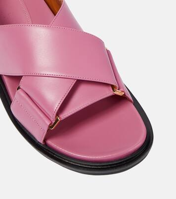Sandalen Fussbett aus Leder | Marni
