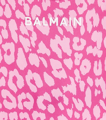 Leopard-print swimsuit | Balmain Kids