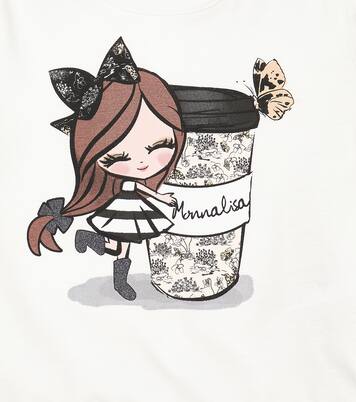 Printed cotton jersey shirt | Monnalisa