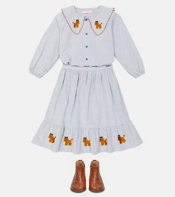 Gonna Tiny Poodle in cotone a quadri | Tinycottons