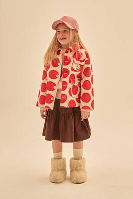 Red Dot cotton jacket | Jellymallow