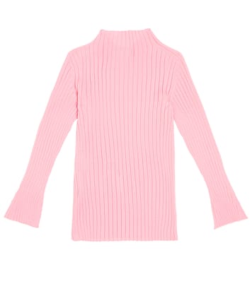 Ribbed-knit virgin wool sweater | Versace Kids