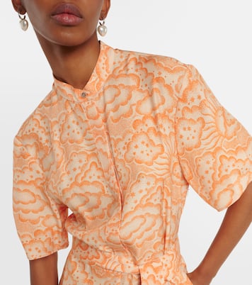 Robe midi asymétrique imprimée | Stella McCartney