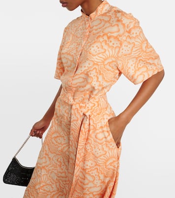 Robe midi asymétrique imprimée | Stella McCartney