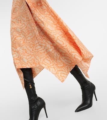 Robe midi asymétrique imprimée | Stella McCartney