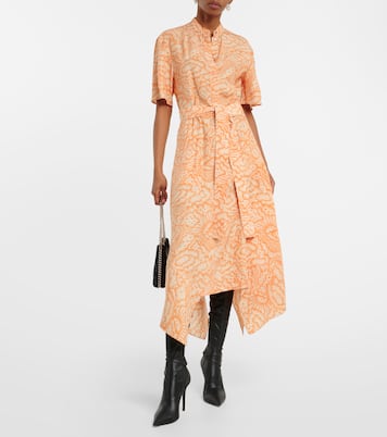 Robe midi asymétrique imprimée | Stella McCartney