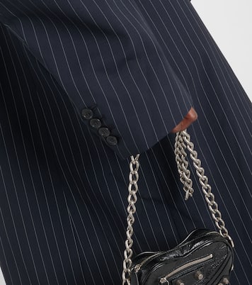 Oversized pinstriped wool coat | Vetements