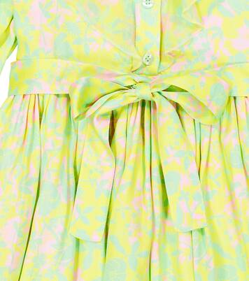 Ruched balloon-sleeve shirt dress | Paade Mode