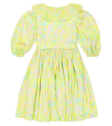 Ruched balloon-sleeve shirt dress | Paade Mode