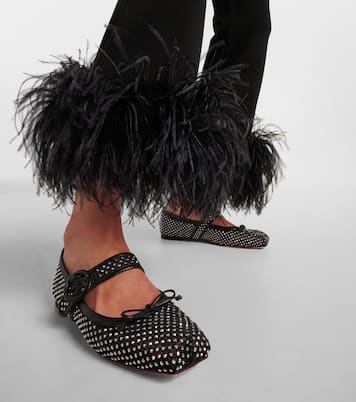 Ballerinas Mamastrapitina aus Mesh mit Kristallen | Christian Louboutin