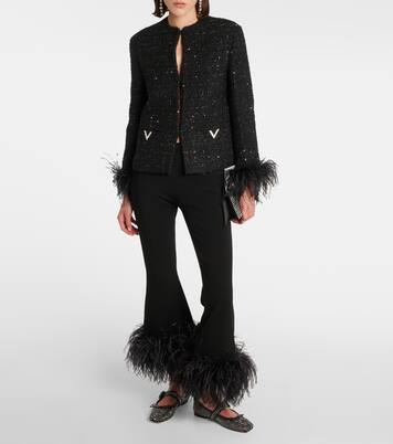 Ballerinas Mamastrapitina aus Mesh mit Kristallen | Christian Louboutin