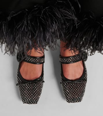 Ballerinas Mamastrapitina aus Mesh mit Kristallen | Christian Louboutin