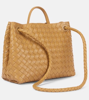 Andiamo Intrecciato Medium leather tote bag | Bottega Veneta