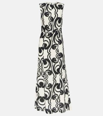 Printed crêpe maxi dress | Dries Van Noten