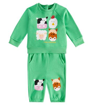 Baby cotton sweatshirt and sweatpants set | Stella McCartney Kids