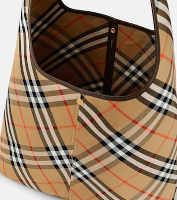 Tote Bag Burberry Check Small aus Canvas | Burberry
