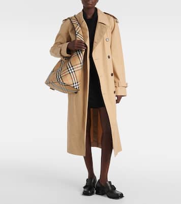 Tote Bag Burberry Check Small aus Canvas | Burberry