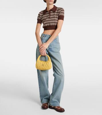 Wander Small matelassé leather shoulder bag | Miu Miu