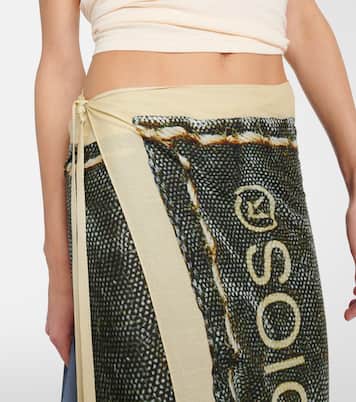 Bufanda de algodón con logo | Acne Studios