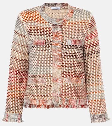 Sariyah cotton and wool-blend knit jacket | Veronica Beard