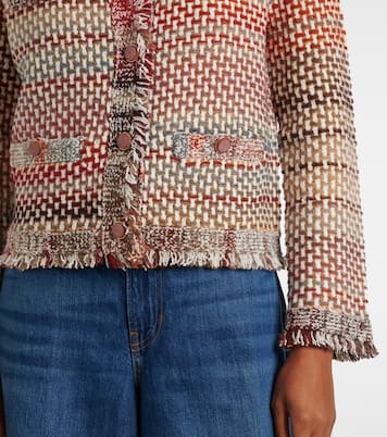 Sariyah cotton and wool-blend knit jacket | Veronica Beard